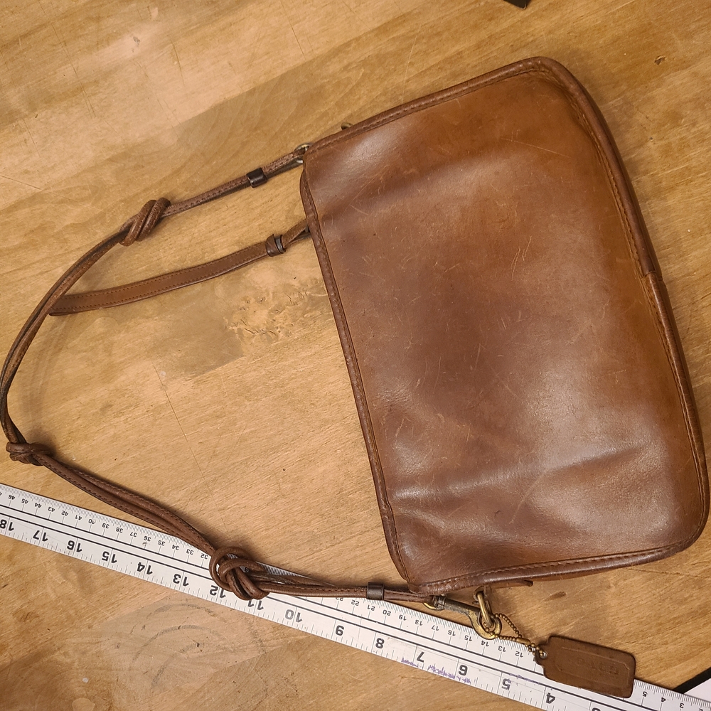 Rare Vintage 1970s Coach Brown Leather, Made In New York City, USA. Collector